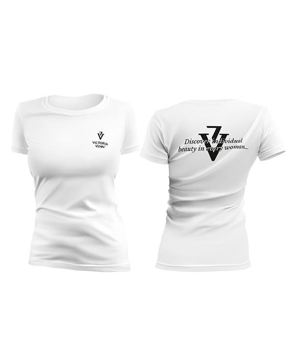 T-SHIRT biały VV XL - VICTORIA VYNN