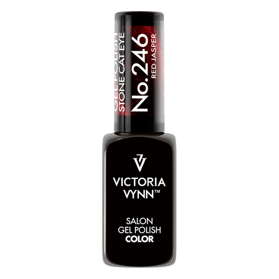 GEL POLISH 246 Cat Eye Red Jasper - VICTORIA VYNN