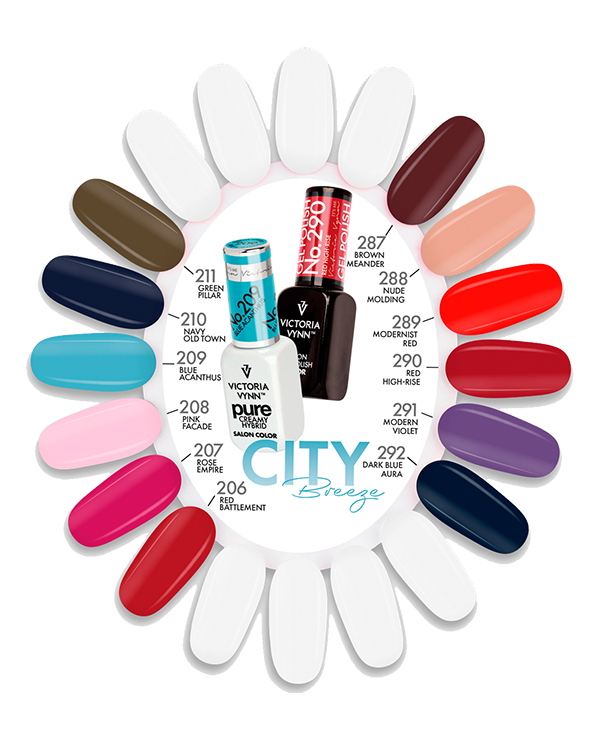 COLOR CHART Pure 206-211, GP 287-292 - VICTORIA VYNN