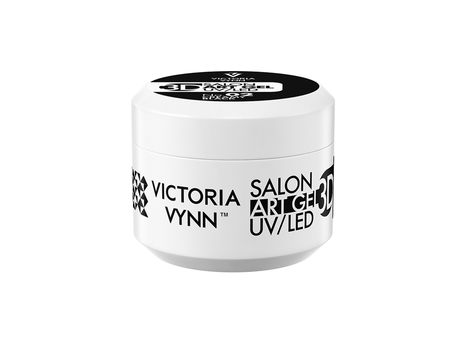 ART GEL 3D 02 Creamy Black - VICTORIA VYNN