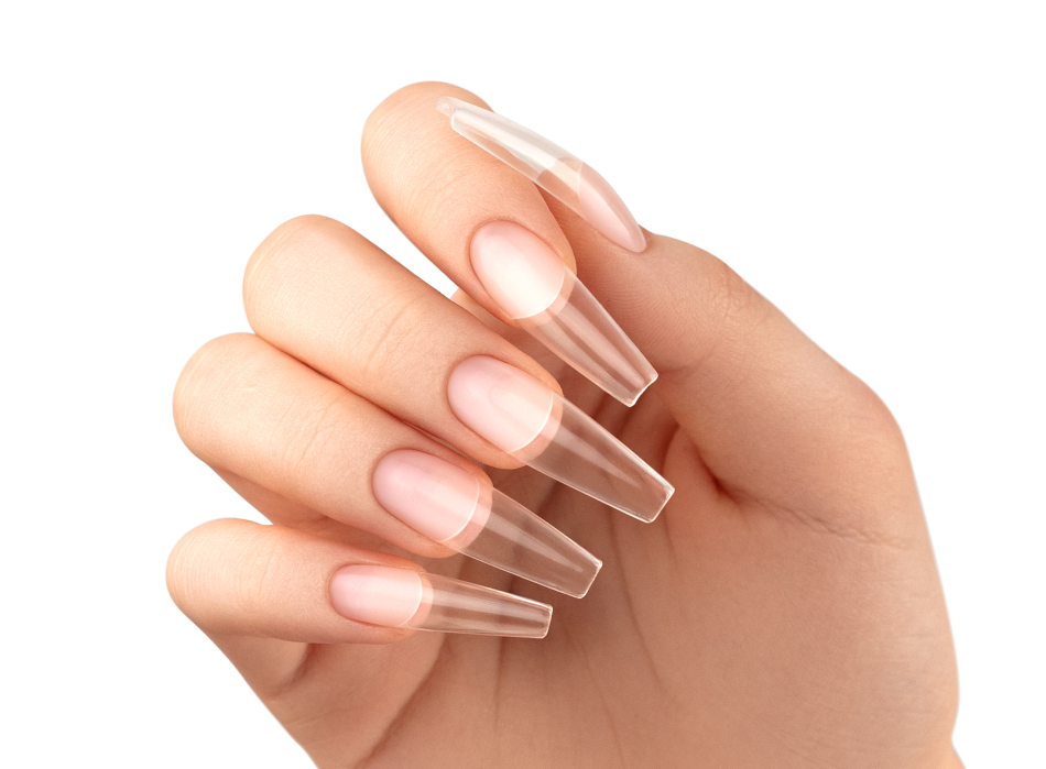 SOFT GEL TIPS Set with Long Coffin tips - VICTORIA VYNN