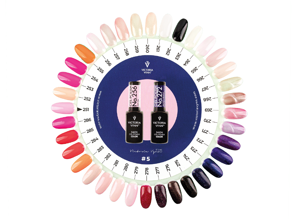 COLOR CHART 05 Gel Polish 251-286 - VICTORIA VYNN