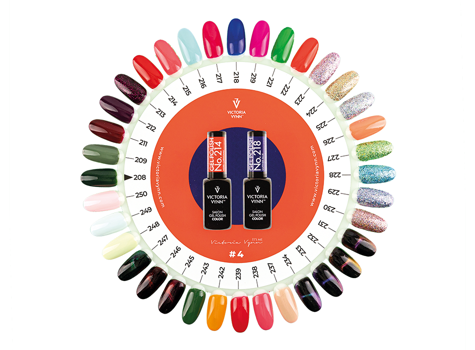 COLOR CHART 04 Gel Polish 208-250 - VICTORIA VYNN